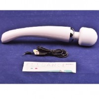 Wand Massager Rechargeable 20-Mode + 8 Speeds Whisper Quiet White